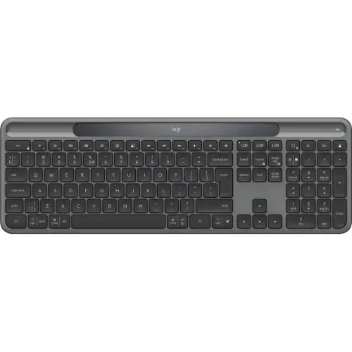 Tastatura Logitech Signature Slim Solar+ K980 for Business, Wireless 2.4Ghz, Bluetooth (Gri/Negru)