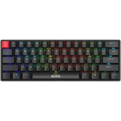 Tastatura Marvo KG933G, USB, iluminare RGB (Negru)