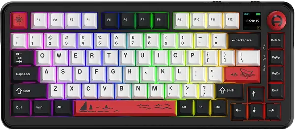 Tastatură mecanică AJAZZ– AK820 MAX PLUS, fără fir , RGB, negru