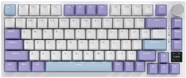 Tastatură mecanică AJAZZ – AK820 Pro, wireless, Flying Fish, RGB, mov