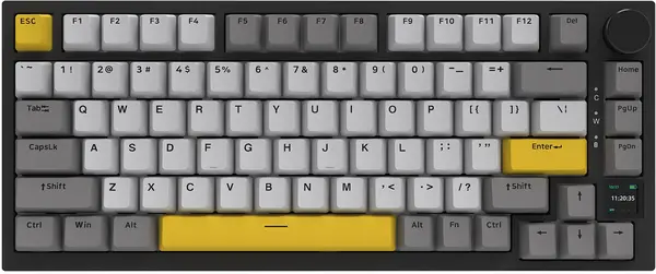 Tastatură mecanică AJAZZ– AK820 Pro, wireless, Gift Switch, RGB, gri