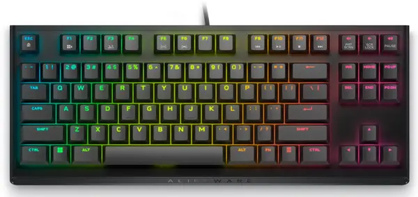 Tastatură mecanică Alienware - AW420K, Cherry MX, RGB, neagră