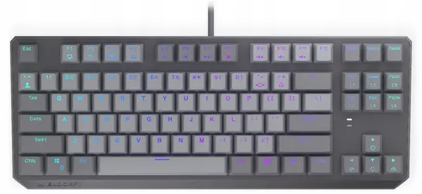 Tastatură mecanică ENDORFY - Thock V2 TKL, Red Linear, ARGB, gri