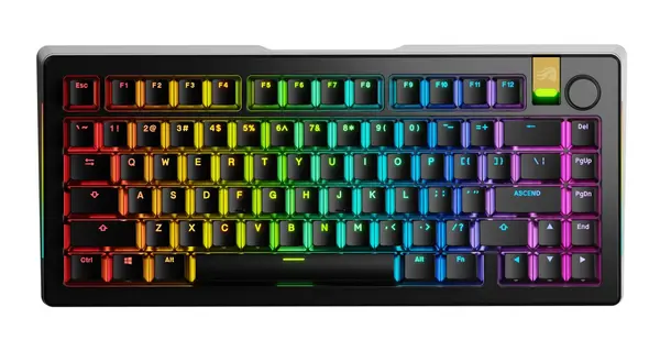 Tastatură mecanică Glorious - GMMK 3 PRO, wireless, Glorious Fox HE, RGB, 75%, negru