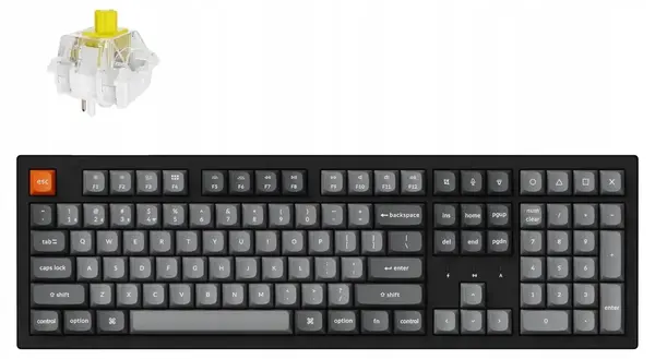 Tastatură mecanică Keychron - K10 Max, wireless, Keychron Super Brown, RGB, neagră