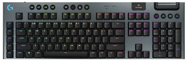 Tastatură mecanică Logitech - G915 X Lightspeed Low-Profile, fără fir , Linear, RGB, negru