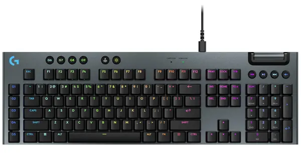 Tastatură mecanică Logitech - G915 X Low Profile, Linear, RGB, negru