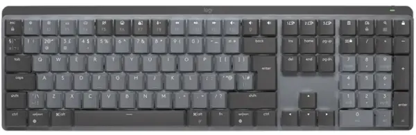 Tastatura mecanica Logitech - MX Mecanică, wireless, gri