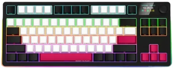 Tastatură mecanică Lorgar - KBP70TKLW, wireless, Linear, RGB, negru/roșu