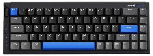 Tastatură mecanică MCHOSE - Ace 68 Turbo, comutator magnetic Mount Tai GT, RGB, neagră