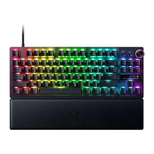 Tastatura mecanica Razer Huntsman V3 Pro Tenkeyless , iluminare Razer Chroma RGB, US layout, Negru