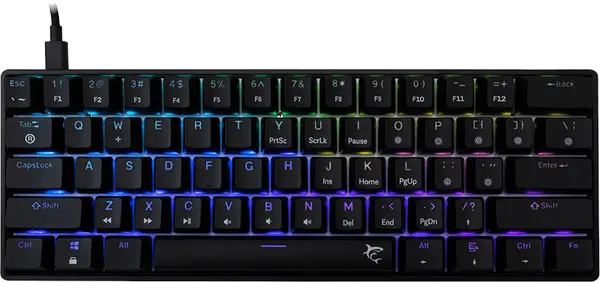 Tastatură mecanică White Shark - SHINOBI-2, blue sw., negru