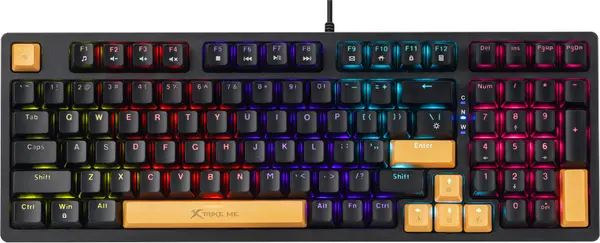 Tastatură mecanică Xtrike ME - GK-997, Rainbow, negru