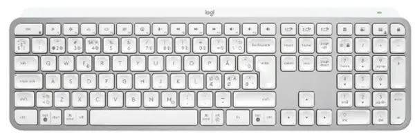 Tastatură multimedia Logitech - MX Keys S, fără fir, gri deschis
