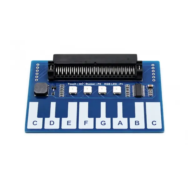 Tastatura muzicala pentru Micro:bit cu 13 taste si 4 LED-uri WS2812B RGB