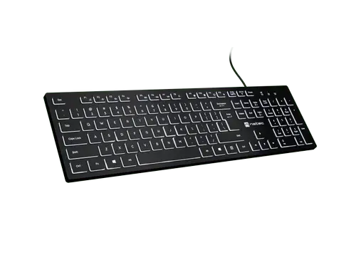 Tastatura Natec Herring Slim, Wired, USB (Negru)