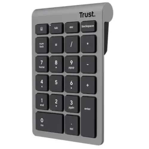 Tastatura numerica Trust Xalax WS, Wireless 2.4Ghz (Gri)