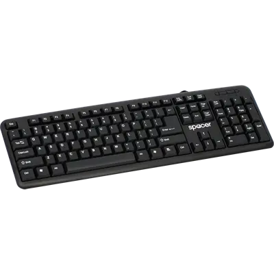 Tastatura SPACER; model: SPKB-520; layout: US; NEGRU; USB;