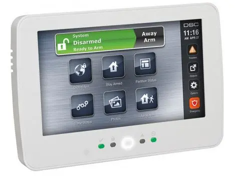 Tastatura touchscreen pentru centralele NEO, diagonala 7 inch, indicatoare Led pentru stare, DSC NEO-HS2TCHP