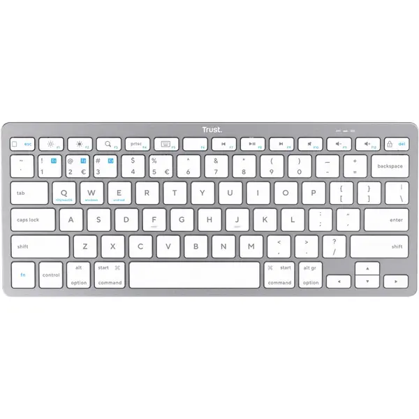 Tastatura Trust Basic, Wireless, Bluetooth, Alb