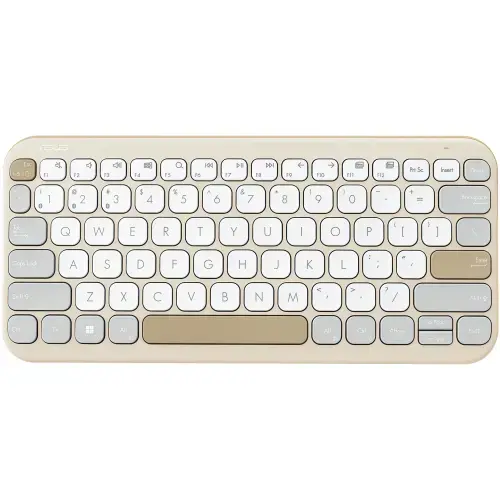 Tastatura wireless ASUS KW100 (Alb/Crem)