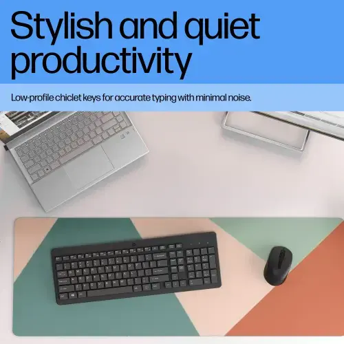 Tastatura Wireless HP 225, 2.4GHz, 12 combinatii pentru comenzi rapide (Negru)