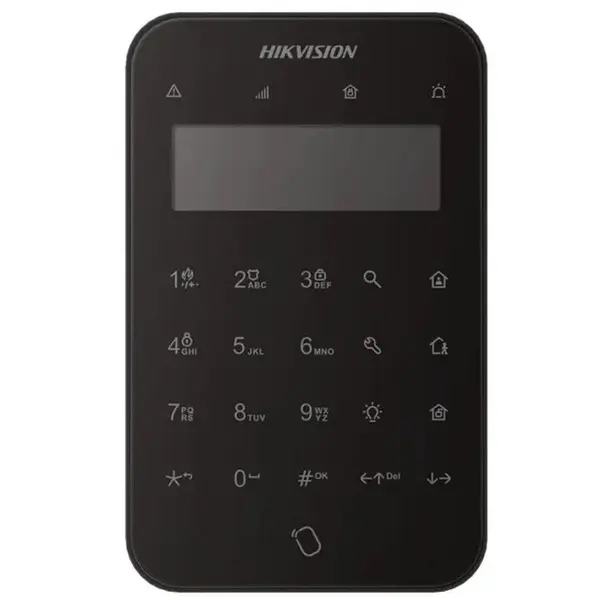 Tastatura wireless LCD AX PRO Hikvision DS-PK1-LT-WE/BK, 868Mhz