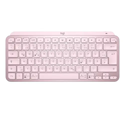 Tastatura Wireless LOGITECH MX Keys Mini Minimalist, Illuminata (Roz)