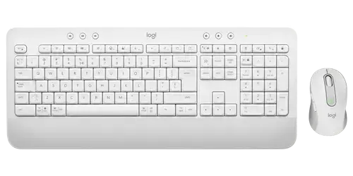 Tastatura Wireless Logitech Signature MK650 Combo Business, Bluetooth, Logi Bolt, 4000 DPI, Layout English International (Alb)