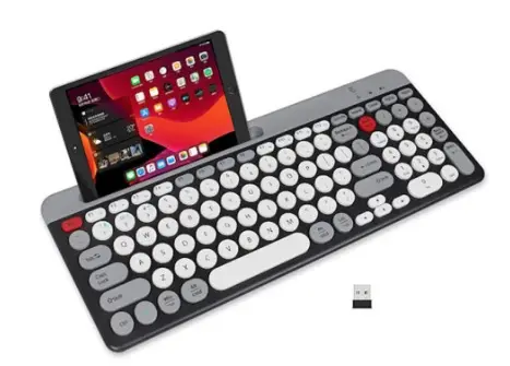 Tastatura wireless QK8066 Bluetooth cu suport tableta/telefon
