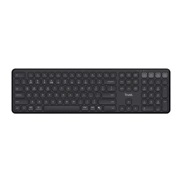 Tastatura Wireless Trust Vaiya Multi-device Bluetooth USB-C Black US