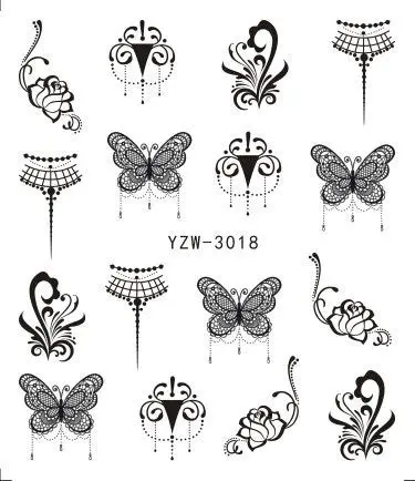 Tatuaj decor unghii YZW-3018 - YZW-3018 - Everin.ro