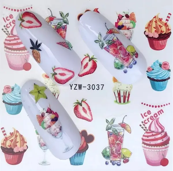 Tatuaj decor unghii YZW-3037 - YZW-3037 - Everin.ro