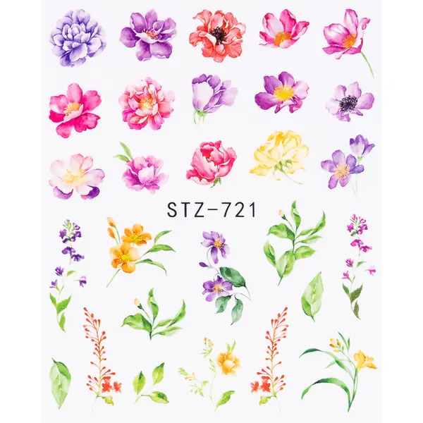 Tatuaj Unghii LUXORISE Flower Affair, STZ-721