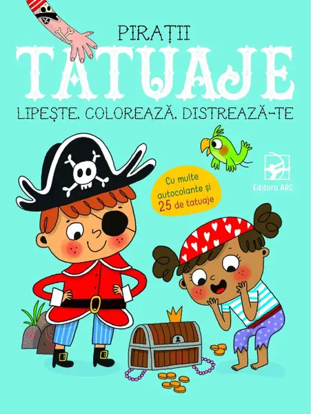 Tatuaje pirati. Lipeste, coloreaza, distreaza-te |