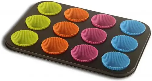 Tava Briose cu 12 forme de silicon Vanora VN-SL-3001A
