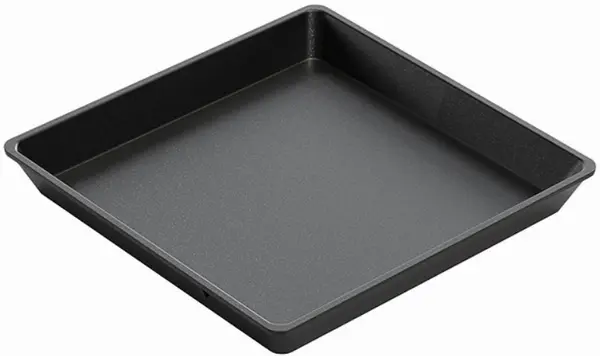 Tavă de copt AMT - 26 x 26 x 3 cm, strat antiaderent Lotan, neagră