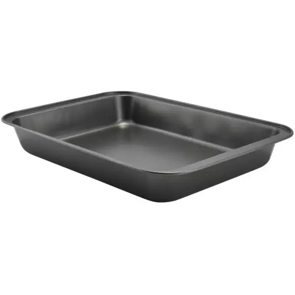 Tava de Copt Antiaderenta, 37.5 x 25.5 x 5 cm, Neagra, Perfect Home