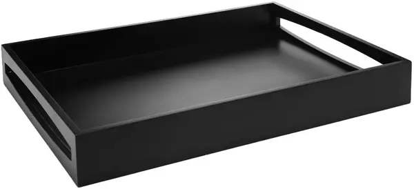 Tavă de servire Leopold Vienna - LV 618002, 55 x 40 x 6 cm, MDF, negru