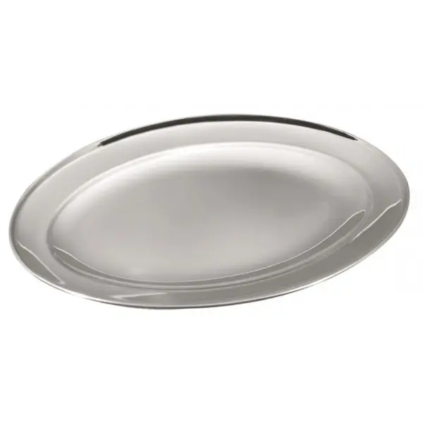Tava Ovala din Inox cu Diametru 30 cm, Grunberg