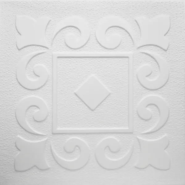 Tavan fals decorativ 0842 polistiren extrudat alb 50x50x0.4 cm