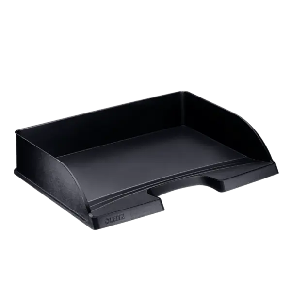 Tavita de birou neagra polistiren A4 landscape Leitz Tavita de birou neagra polistiren A4 landscape Leitz