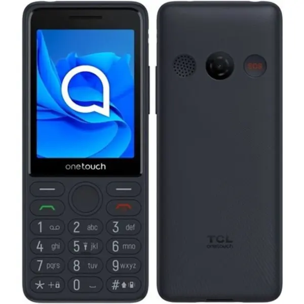 TCL Telefon mobil, TCL, onetouch 4042s 4G, dual sim, independent de card, meniu maghiar, cu buton SOS, andocare, Gri inchis