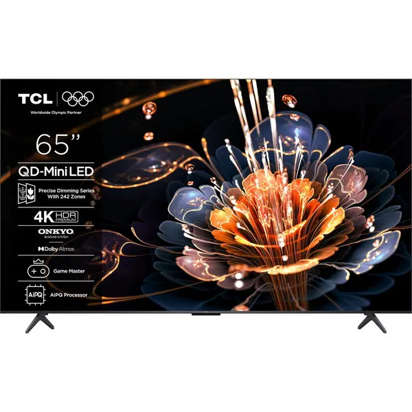 TCL Televizor Mini LED TCL 65C61KS, 164 cm, Smart, Ultra HD 4K, CI+, Negru