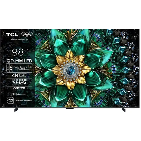 TCL Televizor Mini LED TCL 98Q6C, 248 cm (98), Ultra HD 4K, Smart TV, WiFi, CI+, Negru