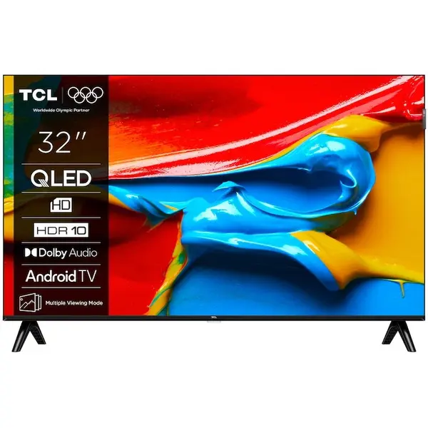 TCL Televizor TCL QLED 32V4C, HD, 32''(80 cm), Smart TV, WiFi, CI+