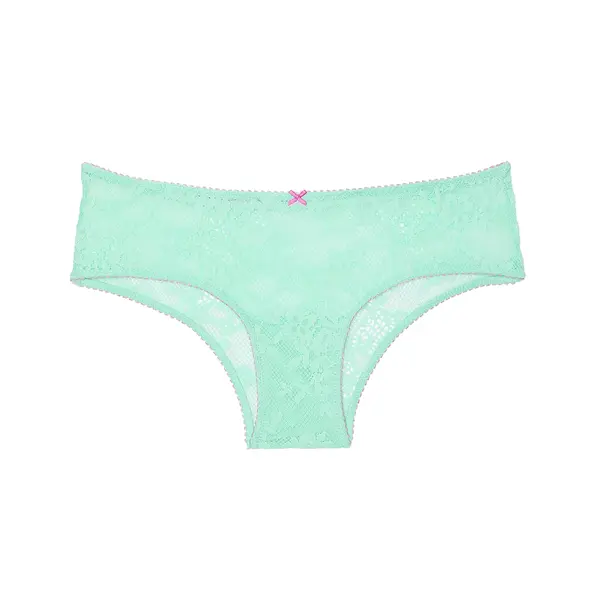Tease lace cheeky panty - waterfall & new peony, green L