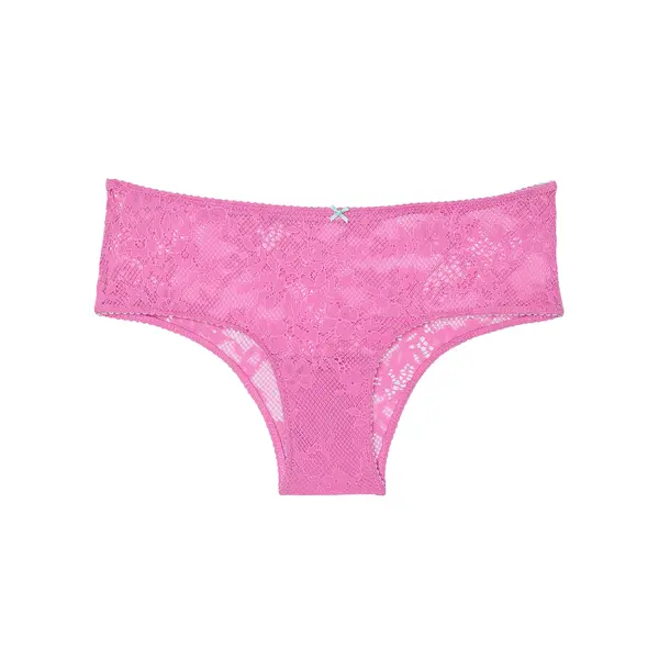 Tease lace cheeky pantyhose - pink M