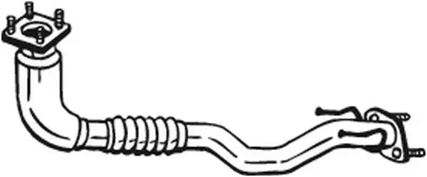 Teava evacuare fata (x830mm) SEAT ALTEA, ALTEA XL, LEON, TOLEDO III; SKODA OCTAVIA II; VW GOLF PLUS, GOLF V, GOLF VI 1.4 dupa 2004