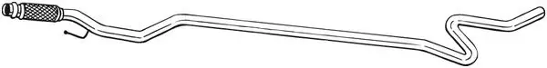 Teava evacuare mijloc PEUGEOT 2008 I, 207, 208, 208 I 1.4D dupa 2006